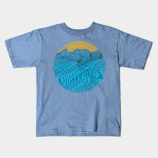 Wavy Sunset Kids T-Shirt